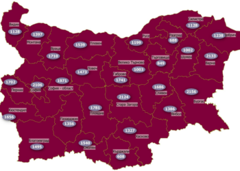 Цяла България е все още тъмночервена