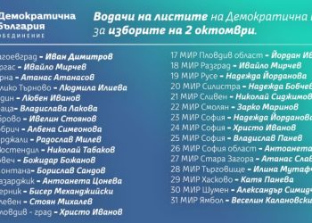 Водачите на листите на “Демократична България”